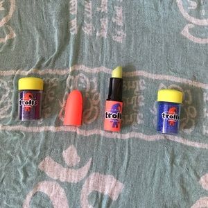 💋 MAC Trolls glitter and lipstick 💙💜💚